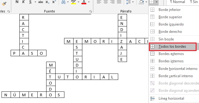Como criar palavras cruzadas no Microsoft Word de maneira rápida e fácil? Guia passo a passo 10