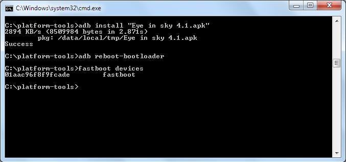 Comando de dispositivos Fastboot