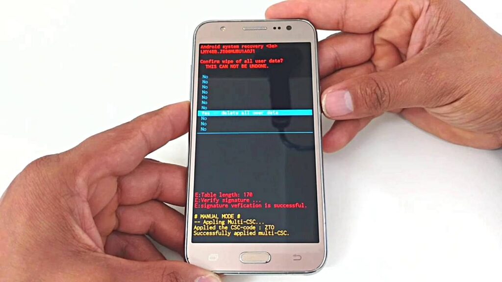Como formatar o galaxy j5 e restaurar configuracoes de fabrica 1