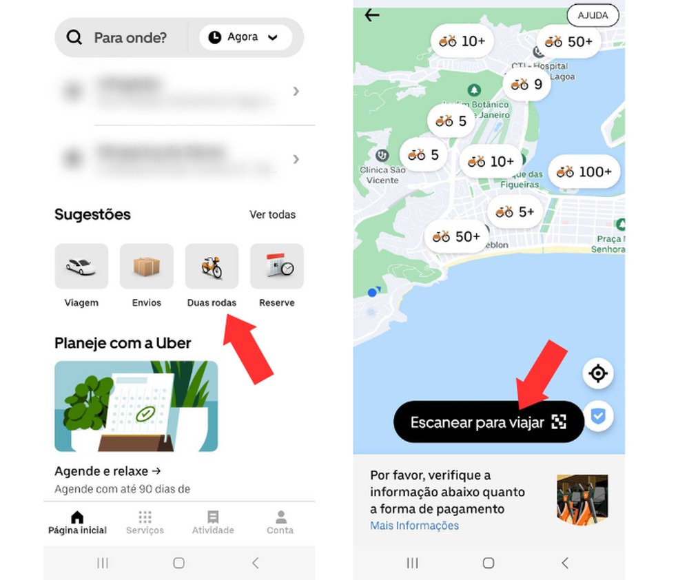 Como alugar bike itau no app da uber conheca parceria e passo a passo edapps 1