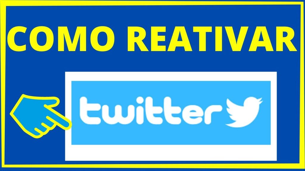 Como reativar uma conta excluida do twitter 1