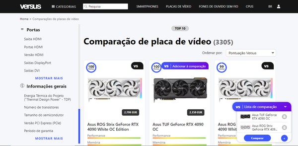 Como comparar placa de video sites ajudam a analisar gpus edinfoeletro 1
