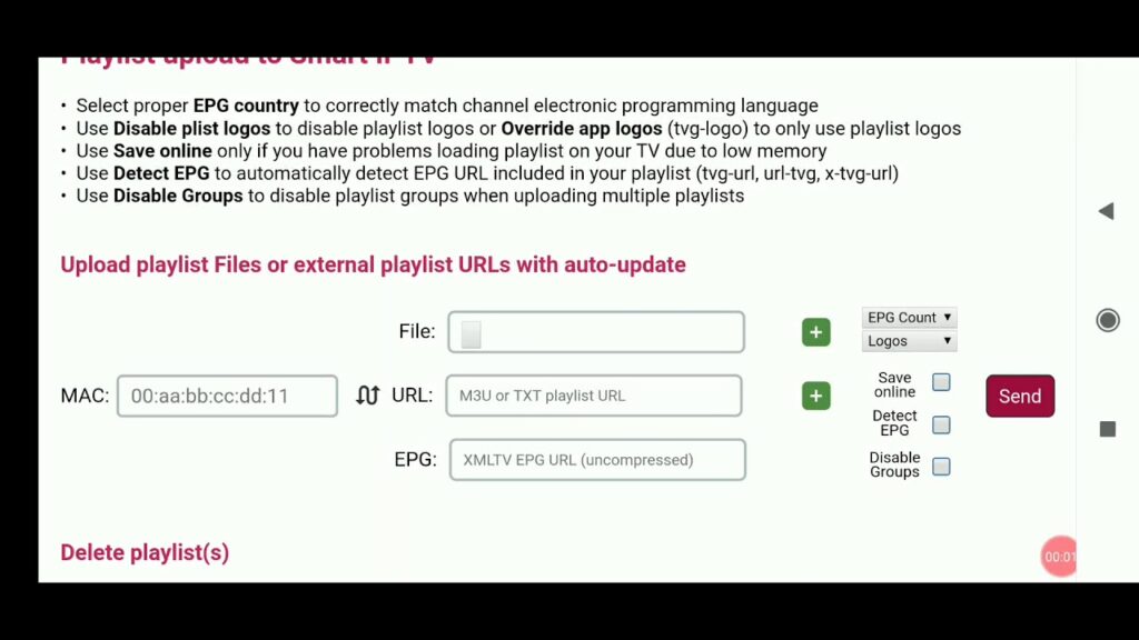 Como assistir Listas m3u na sua TV com Smart IPTV 1