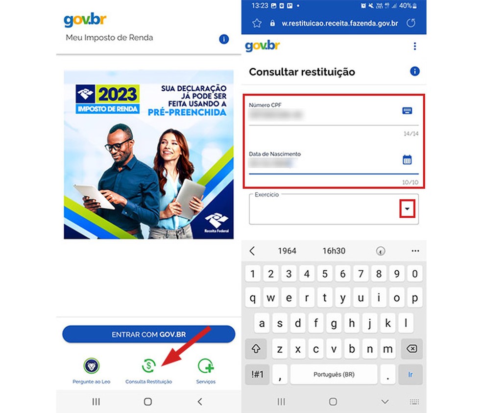 Como consultar a restituicao do imposto de renda 2023 no pc e celular edsoftwares 4