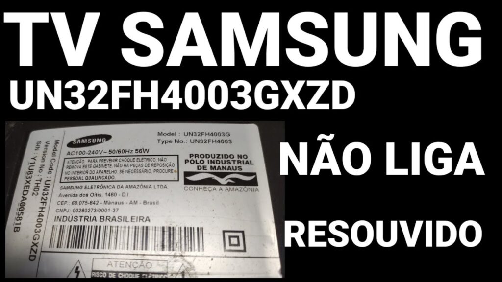 A solução de TV da Samsung não liga e o LED pisca 1