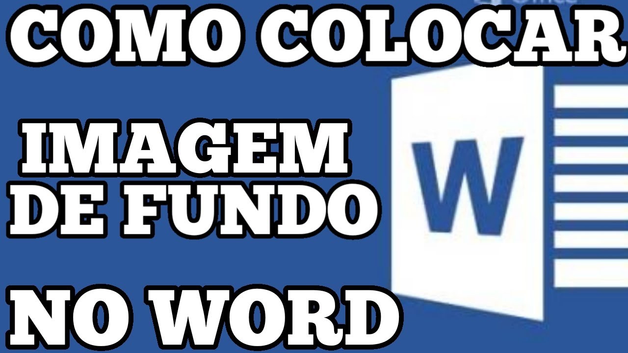 Como colocar uma imagem de fundo no Microsoft Word? 5
