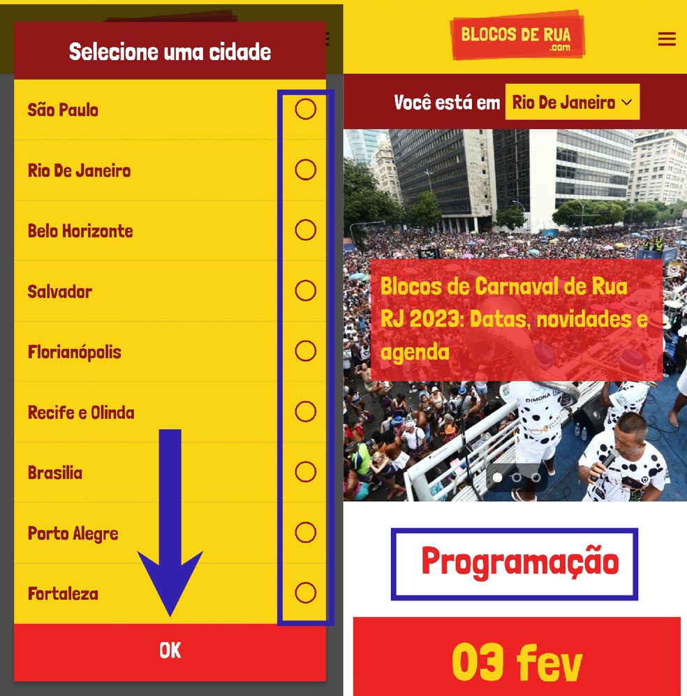 Como encontrar blocos do carnaval 2023 pelo app blocos de rua edapps 1