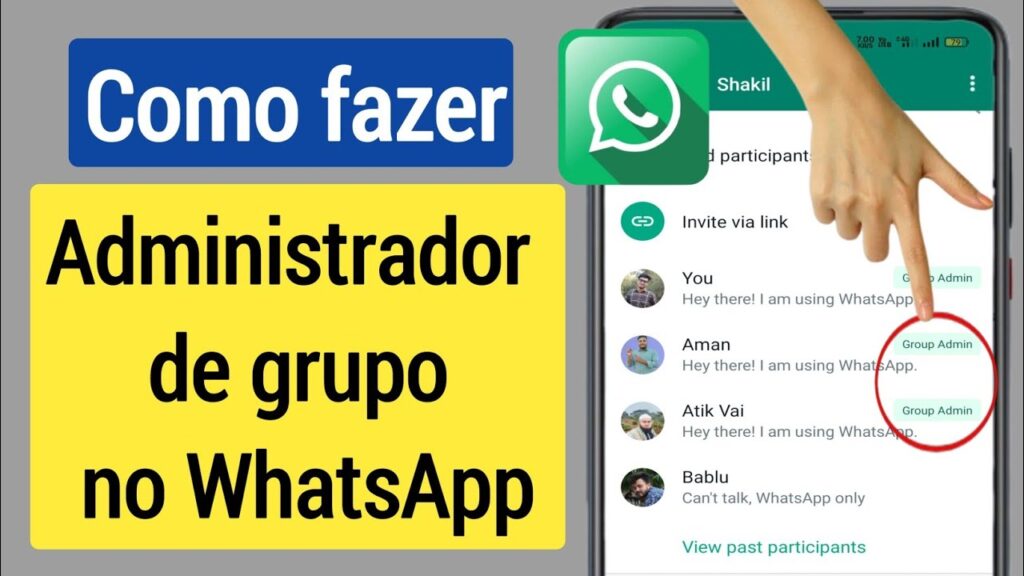 Como se tornar um administrador de grupo do WhatsApp SEM SER? 1
