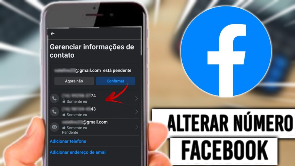 Como mudar o numero de celular vinculado conta do facebook pelo app 1