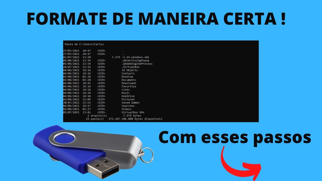 Como formatar pen drive pelo cmd 9