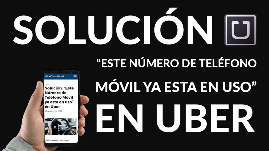 Solução: "Este número de celular já está em uso" na Uber 1