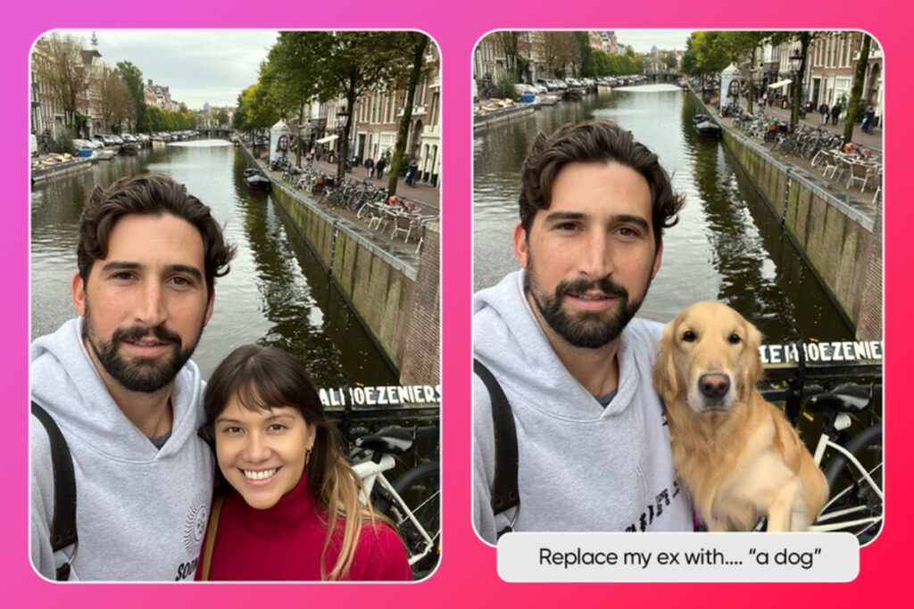 Como substituir seu ex em fotos app picsart usa ia para fazer troca edapps 1