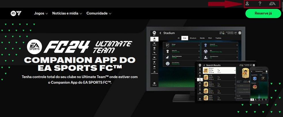 Como usar o web app do ea sports fc 24 para acessar o ultimate team edjogos 1