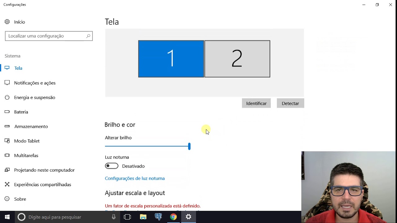 Como configurar dois ou mais monitores no Windows 10 16