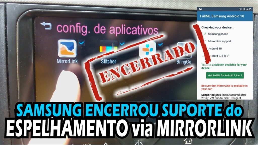 Móvel compatível com MirrorLink 1