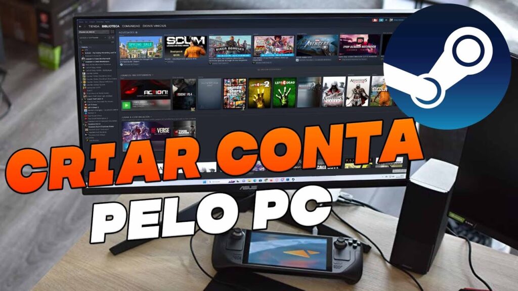 Como criar uma conta Steam 1