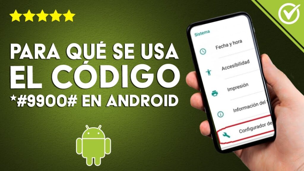 Qual é o código * # 9900 # no Android? 1