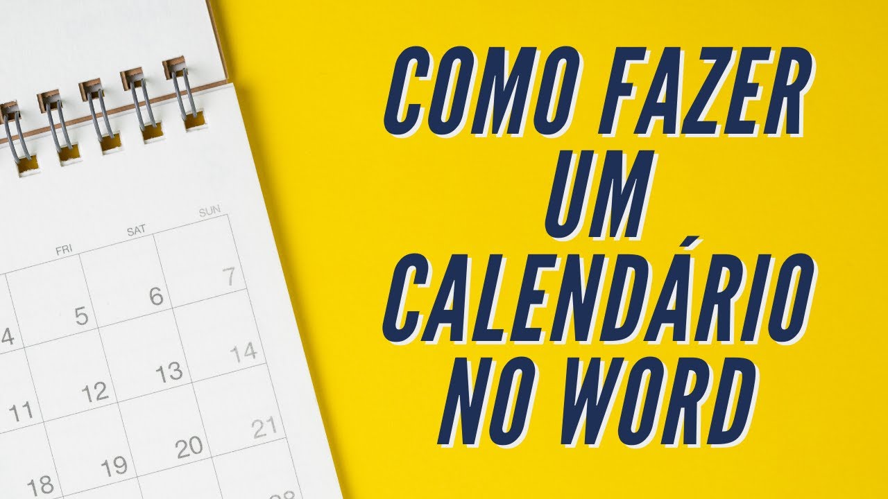 Criar calendário com o assistente do Word 24