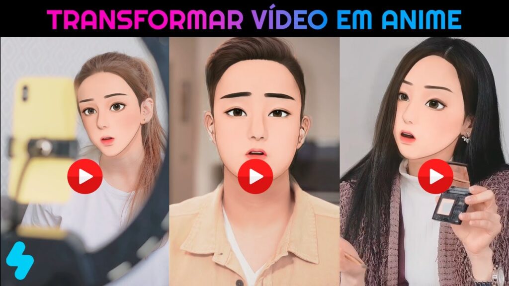 Como usar o aplicativo vidmix para virar anime edapps 1