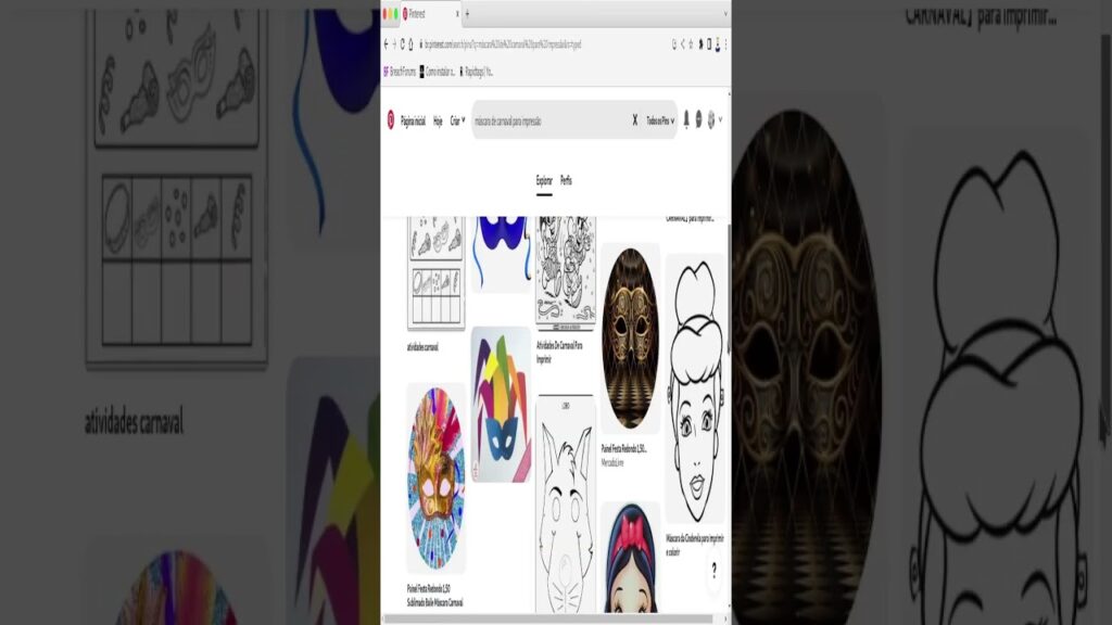 Como baixar molde de mascara de carnaval para imprimir edsoftwares 1