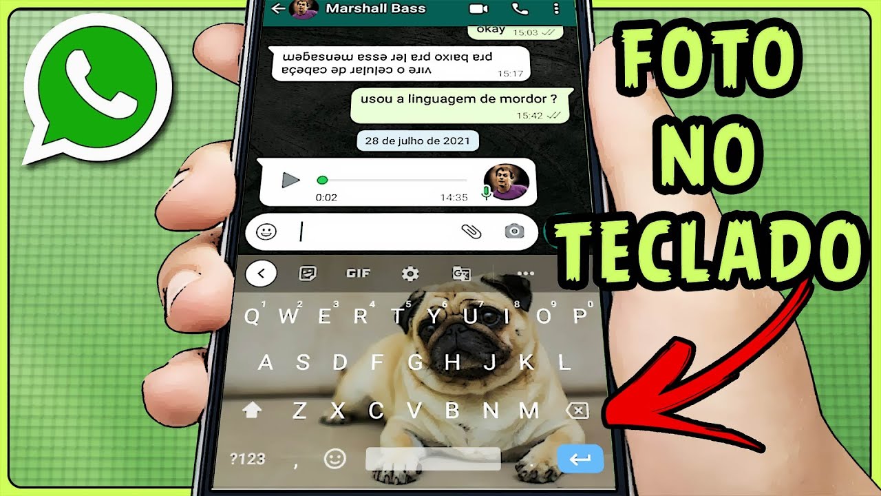 Como colocar foto no teclado do whatsapp 7