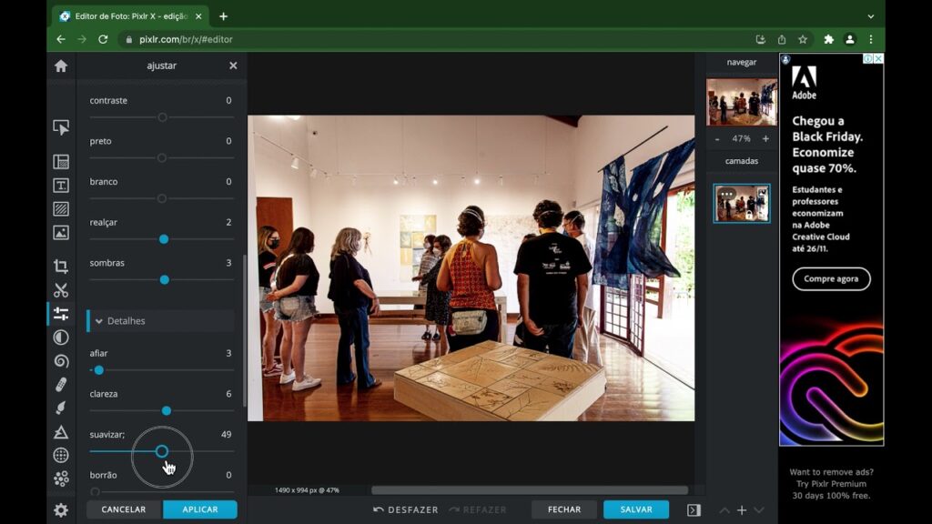 Como fazer o modo retrato em uma foto pelo pc com o pixlr editor 1