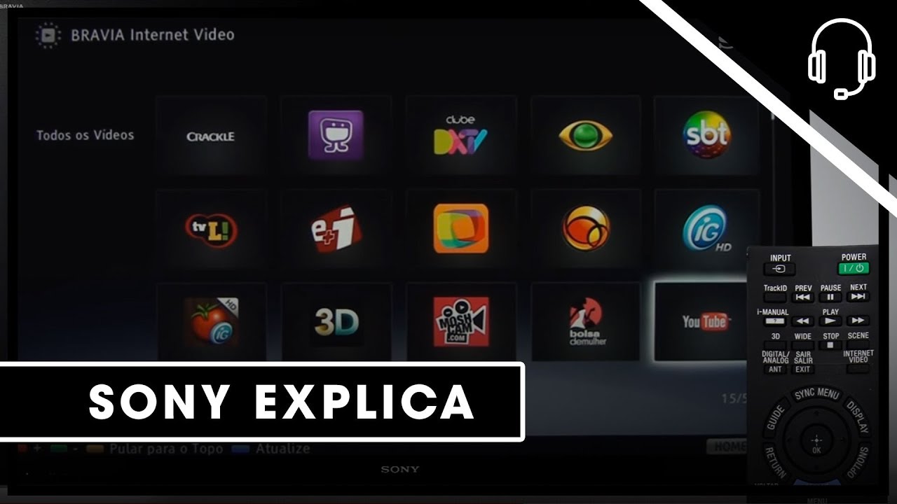 Como acessar o manual digital nas smart tvs da sony 1