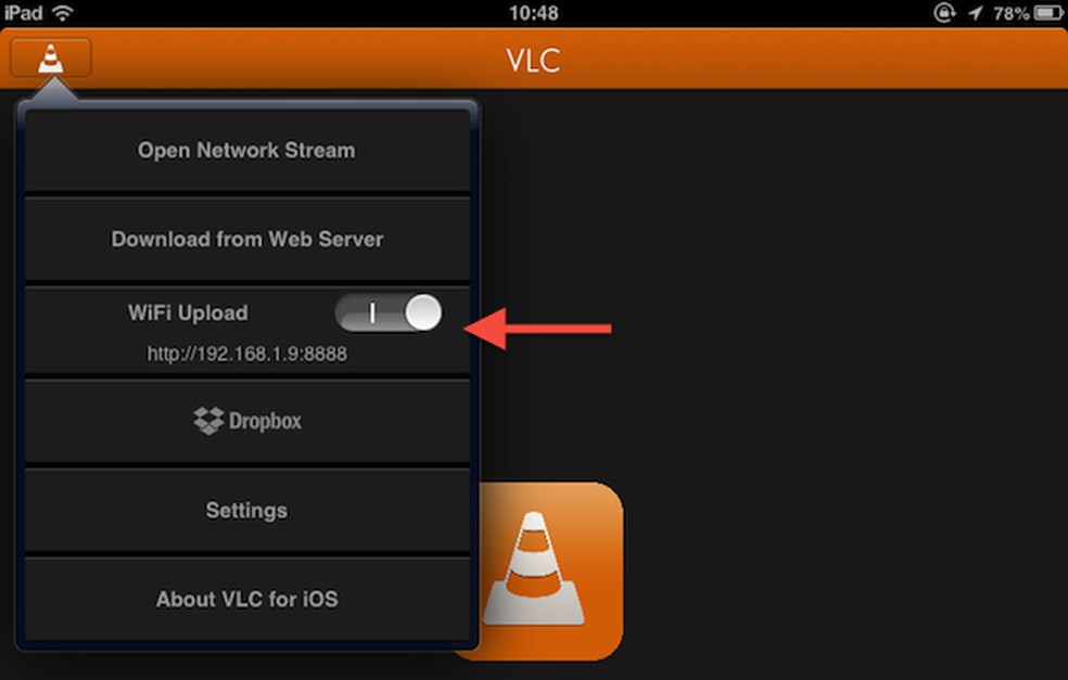 Como adicionar arquivos ao vlc para ios sem usar o itunes 1
