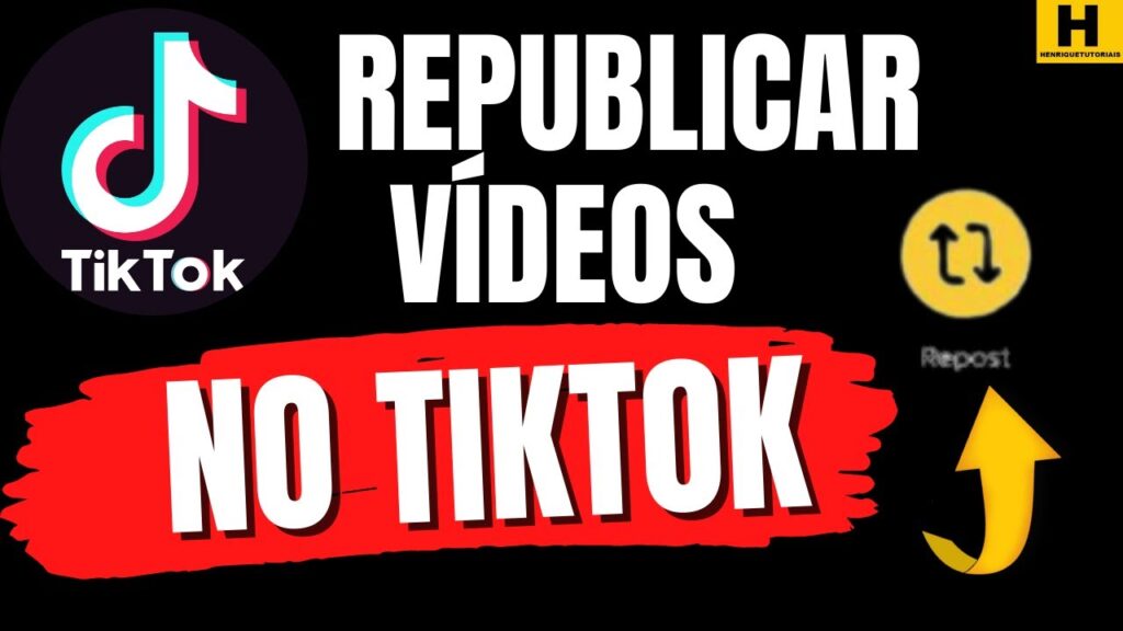 Como republicar um video no tiktok 1