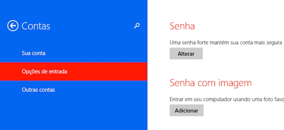 Como alterar senha do windows 8 1