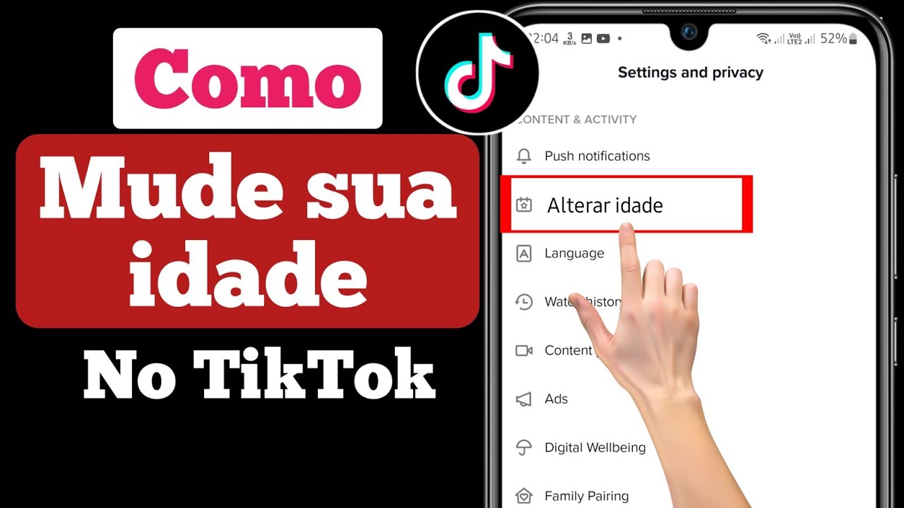 Como mudar data de nascimento no tiktok 7