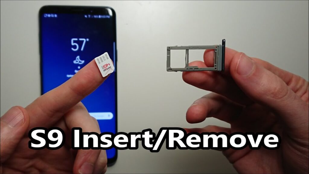 Como colocar chip e cartao de memoria no galaxy s9 1