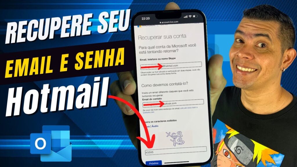 Como recuperar seu e mail outlook e senha edapps 1