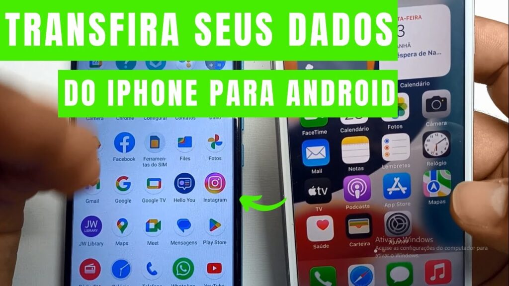 Como transferir conteudo do iphone para o android 1