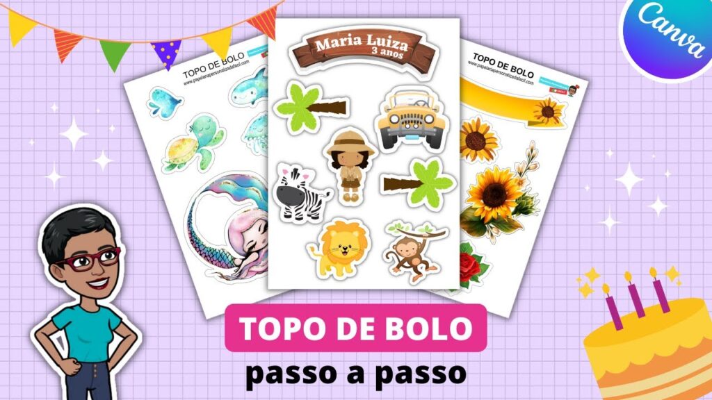 Como fazer topo de bolo no canva 1