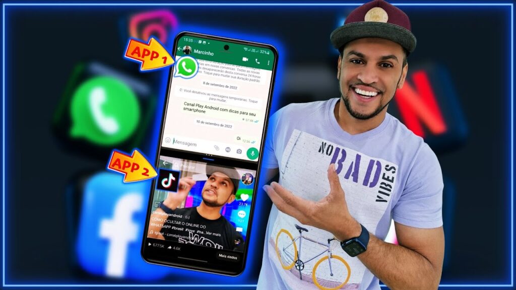 Como dividir a tela de celular android e usar dois apps ao mesmo tempo 1