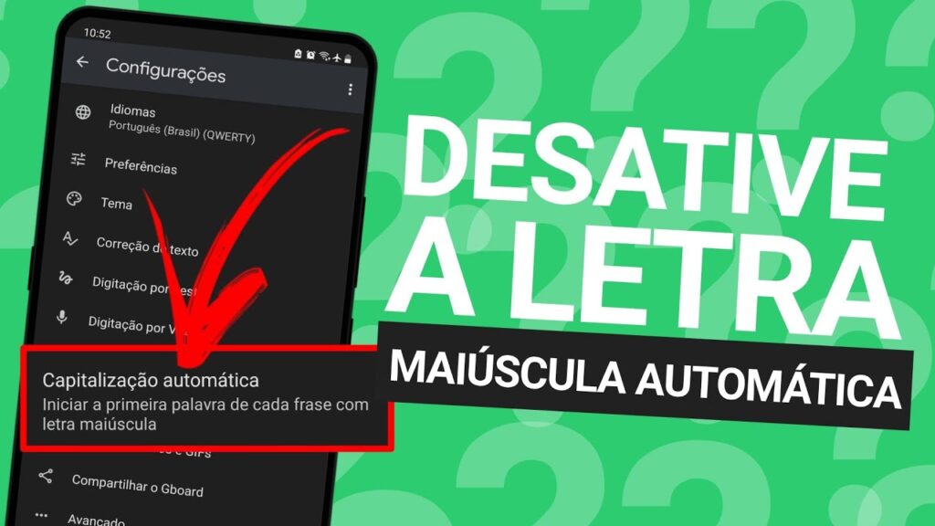 Como desativar letra maiuscula automatica no android edapps 1
