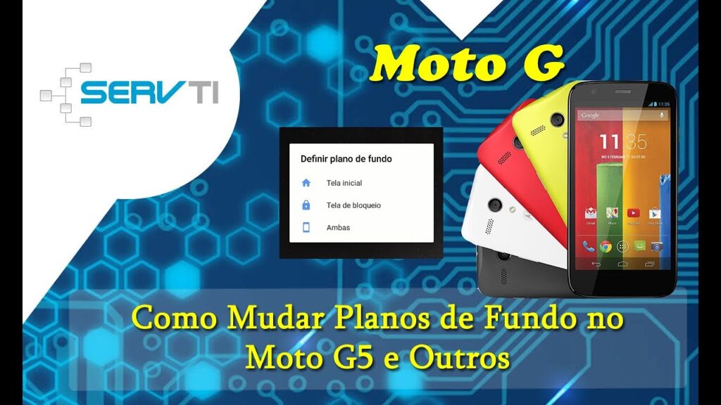 Como trocar o plano de fundo do moto g5s 1
