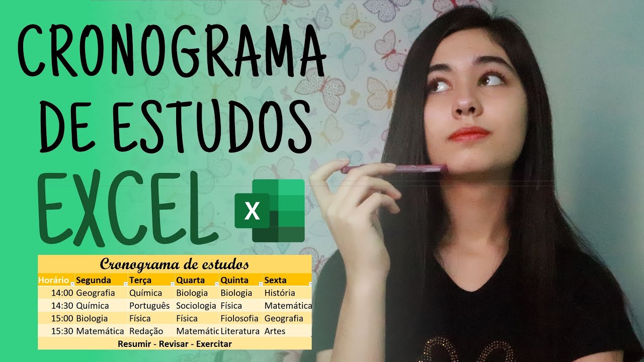 Como criar uma planilha de estudos e tarefas no excel 8