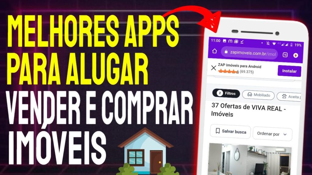 Como usar o app vivareal para encontrar imoveis 1