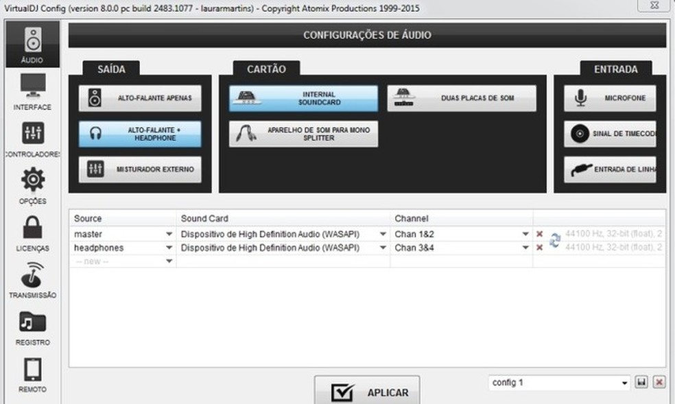 Como configurar o virtual dj para pre escuta 1