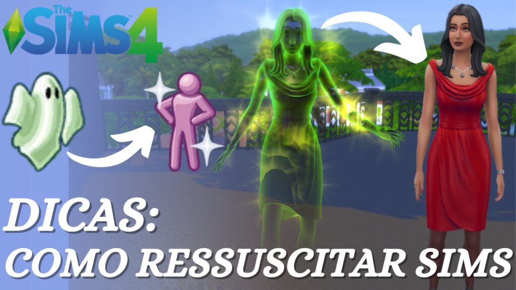 Como reviver um sim no the sims 4 com codigo ou receita secreta 1