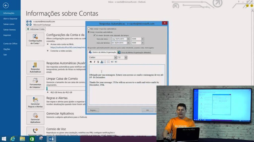 Como configurar uma resposta automatica de ferias no e mail do icloud 1