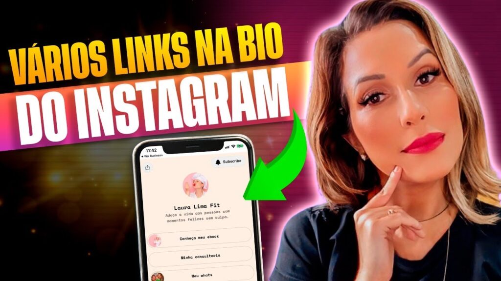 Como adicionar varios links na bio do instagram 1
