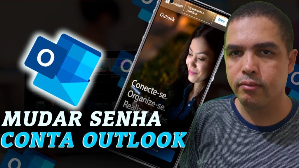 Como trocar senha do outlook pelo celular 1