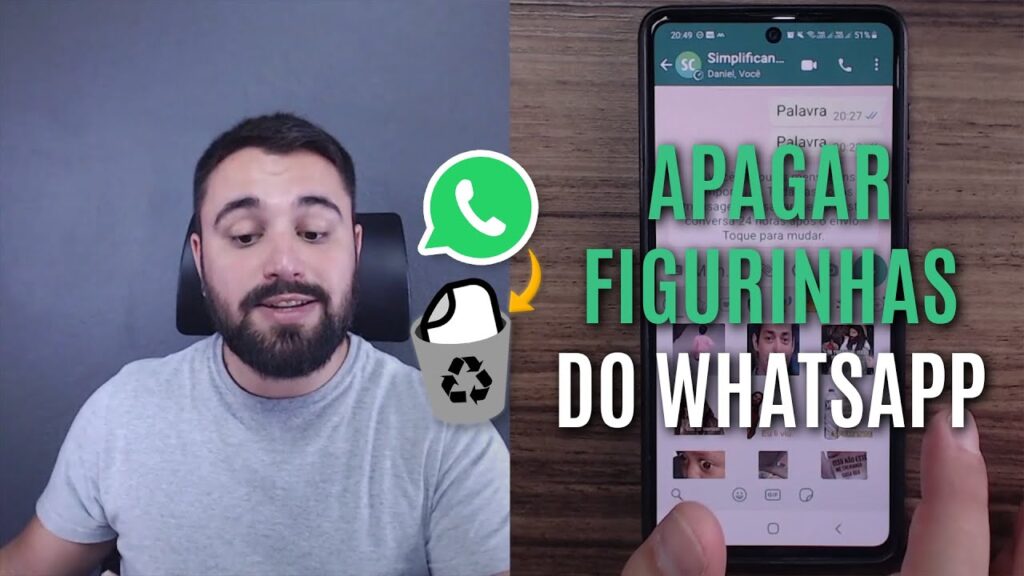 Como apagar figurinhas stickers do whatsapp 1