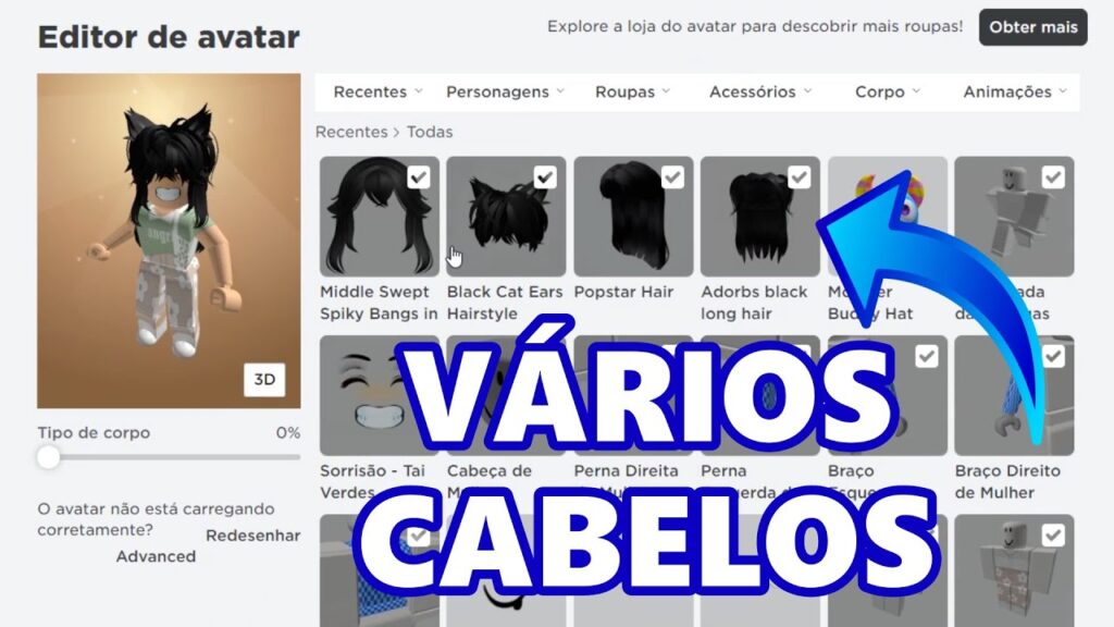 Como colocar mais de um cabelo no roblox edjogos 1