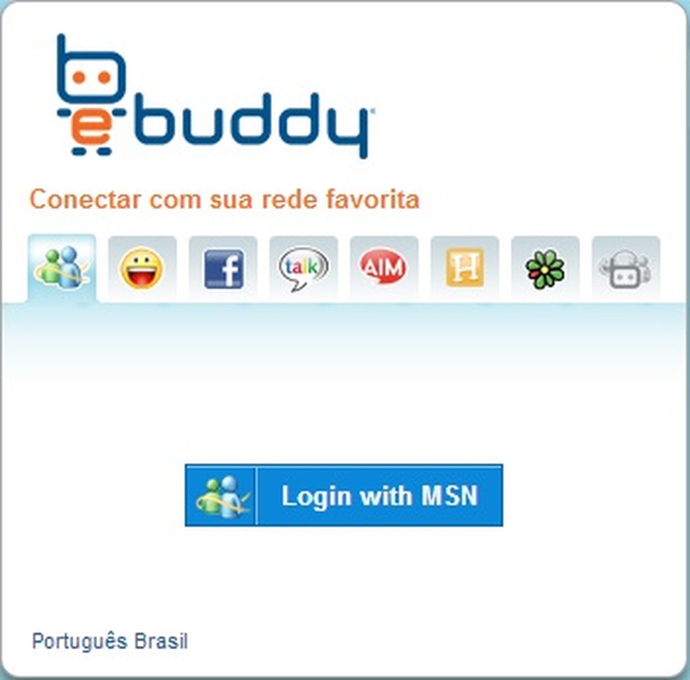 Como excluir uma determinada rede no ebuddy web messenger 1