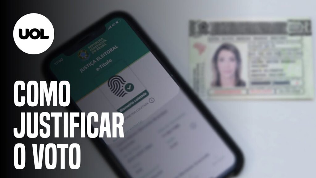 Como justificar voto no celular pelo e titulo 1