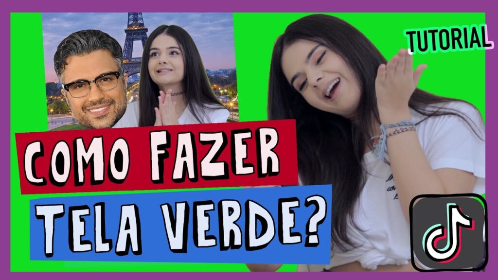 Como fazer dueto no tiktok com efeito de tela verde 1